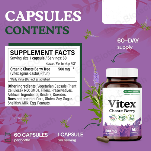 Vitex Chasteberry capsules | hormone balance supplement