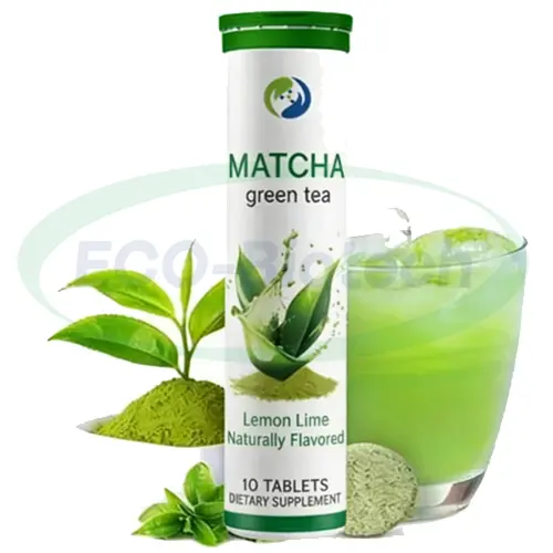 Matcha Green Tea Effervescent Tablets 100mg EGCG for Energy