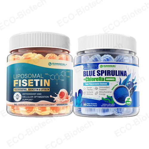 Liposomal Fisetin 200mg Organic Blue Spirulina Gummies supplier