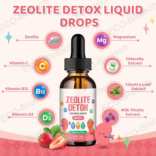 Zeolite Detox liquid Drops with Magnesium for Kids & Adults