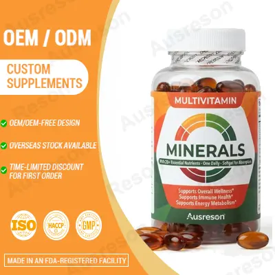 Mulitivitamin Minierals softgel capsules OEM Manufacturer