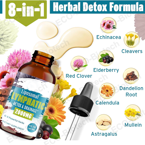 Liposomal Lymphatic Drainage Support Drops | 2000mg | oem manufacturer