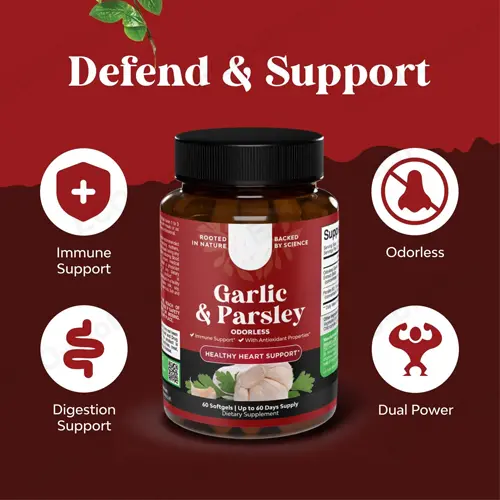 Garlic & Parsley softgels: Boost heart and immunity