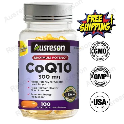 High Absorption Coenzyme Q10 CoQ10 softgels Heart & Energy Support