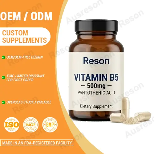 vitamin b5 Calcium Pantothenate capsules | OEM Manufacturer