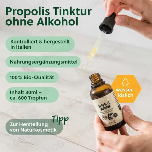 organic propolis extract liquid: immune system support