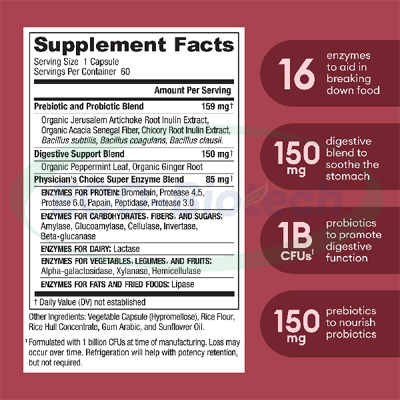 Digestive Enzyme Tablet Health Gut Probiotic Manufacturer