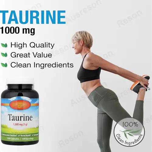Non-GMO 1000mg Taurine capsules GMP certification
