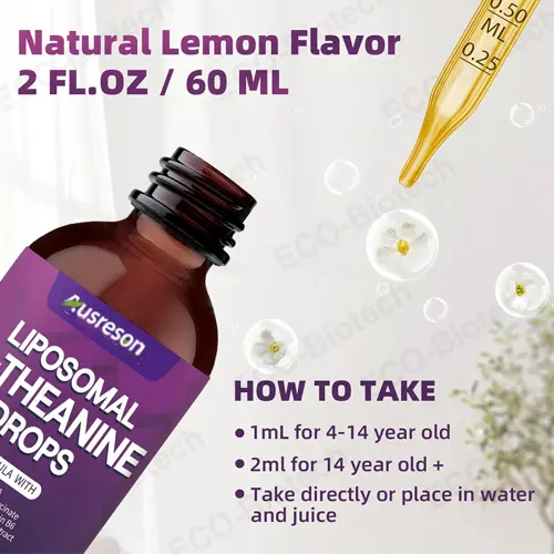 Liposomal L-Theanine Drops oem manufacturer | Calm & Focus