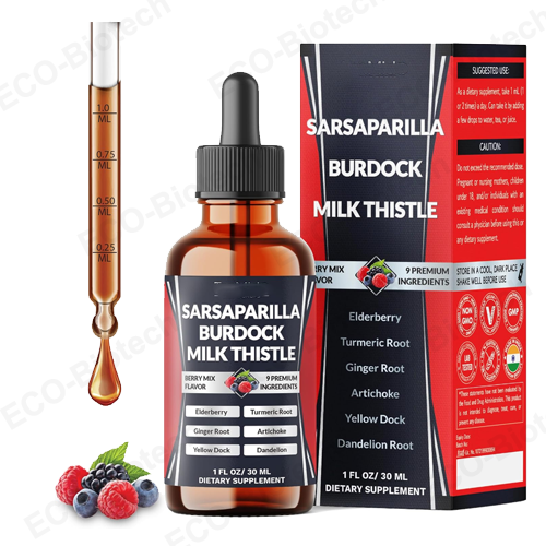 Organic Sarsaparilla Root Tincture drops | detox and cleanse support