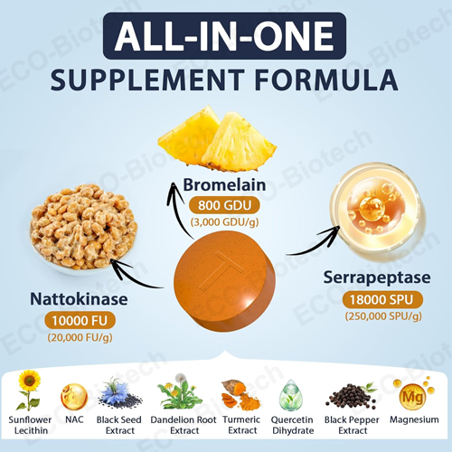 Nattokinase tablets 2000 FU | blood pressure | Reson