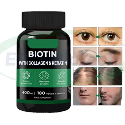10000mcg Biotin Capsules for Hair skin, nails supplier | Reson