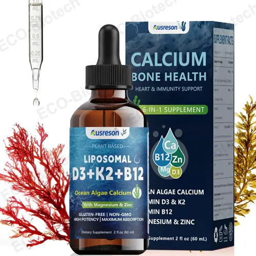 Liposomal Vitamin D3 K2 Calcium drops OEM customization