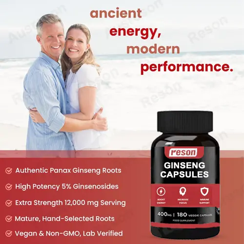 Standardized Ginseng capsules Non-GMO | Reson