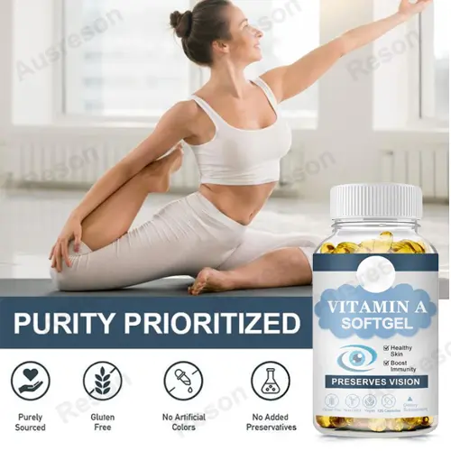 High absorption Vitamin A softgels for skin