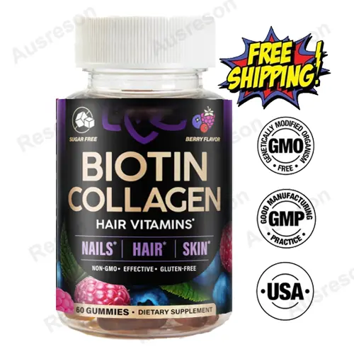 Biotin Gummies with Collagen Hair , Skin, Nail oem manufacturer