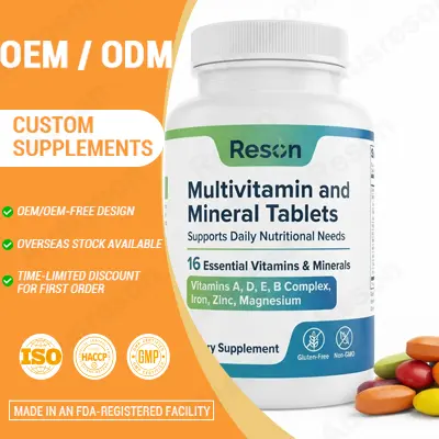 Multivitamin and Mineral Tablets private label Manufacturer