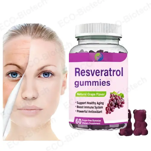 Resveratrol Gummies Trans-Resveratrol for Antioxidant & Skin Health | OEM