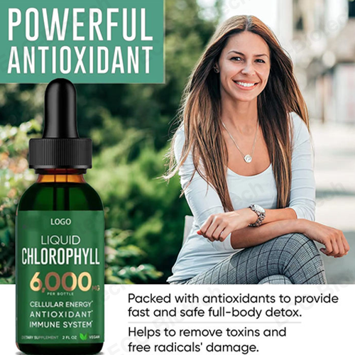 wholesale chlorophyll Liquid drops detox support supplement