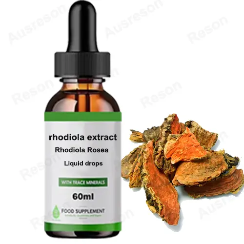 Organic rhodiola extract liquid drops in Cold-Pressed