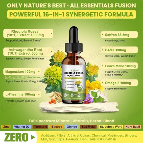 Liposomal Rhodiola Rosea drops | Stress & Energy Support | Reson