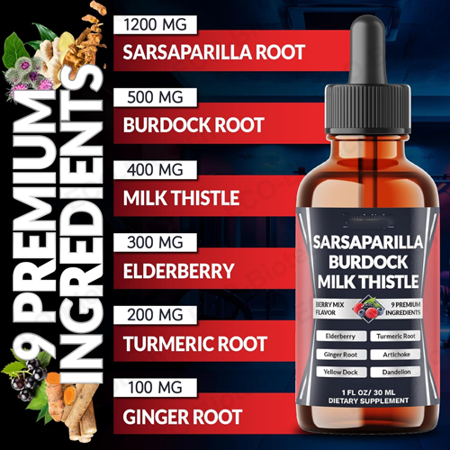 Organic Sarsaparilla Root Tincture drops | detox and cleanse support