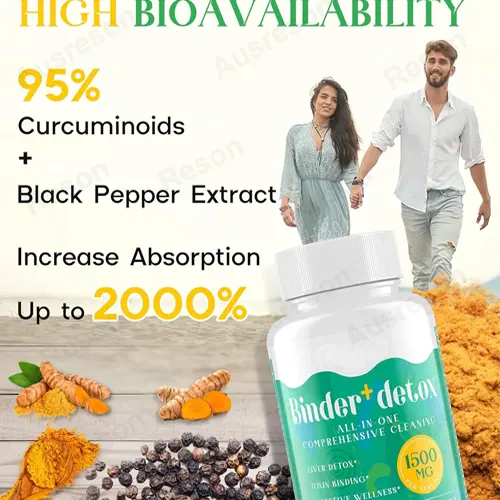 Detox Binder capsules:  Liver Gut Digestive Cleanse