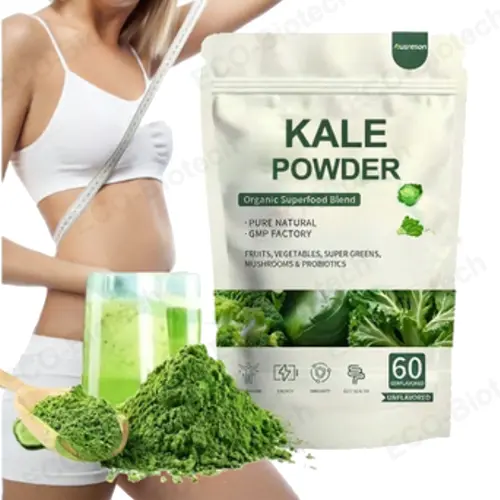 Organic kale powder a superfood for nutritional supplements