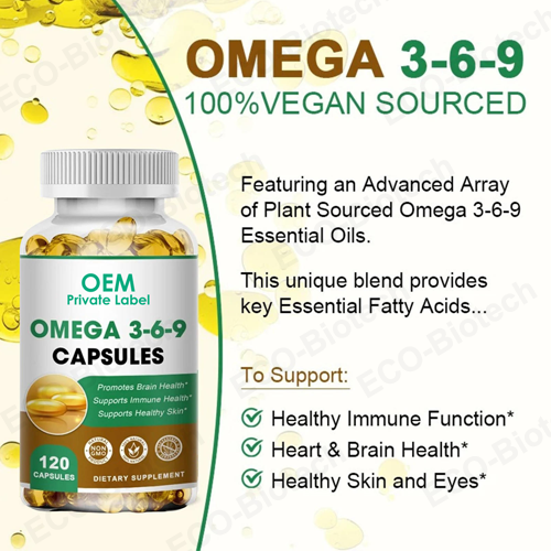 Plant-Based omega 3 6 9 Softgels 1200mg supplement | Reson